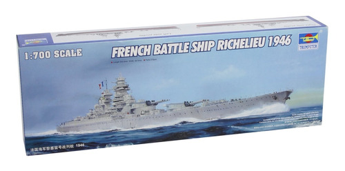 Trumpeter French Navy Richelieu Acorazado 1946 Bascula 1