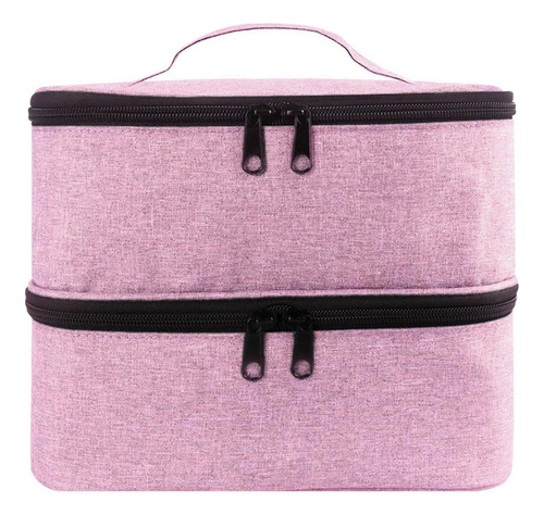 Bolsa De Almacenamiento De Esmalte De Uñas Portátil Rosa