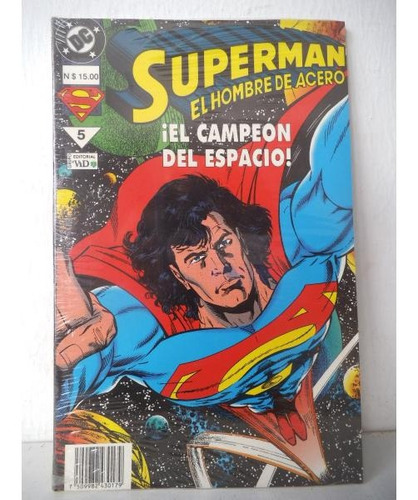 El Hombre De Acero Tomo 5 Superman Con Poster Vid