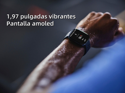 Amazfit Bip 6 Reloj Inteligente De 46 Mm, Batería De 14 Días, Visualización Amoled De 1.97 Pulgadas, Gps Y Mapas Gratuitos, Ai, Llamadas Y Texto Bluetooth, Rastreador De Salud, Fitness Y Sueño, Negro