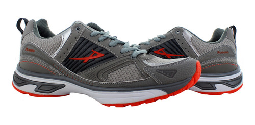 Imagen 4 de 7 de Pontiac Tenis Correr Gris/naranja/blanco Para Hombre 78773