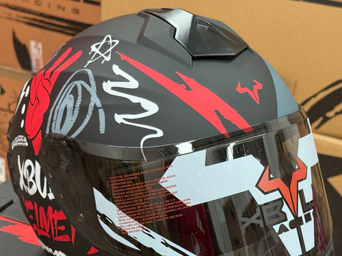 Casco Original Xbull Edicion Especial Vibes Rojo Certificado