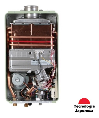 Calefon Tiro Forzado Rinnai 32 Litros Digital Gas Natural
