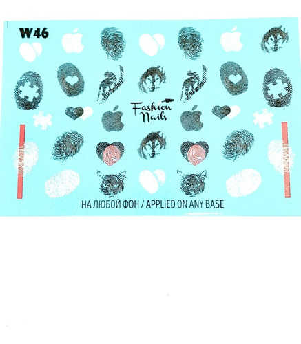 Sticker Al Agua Para Uña Fashion Nail W-46 Magickur