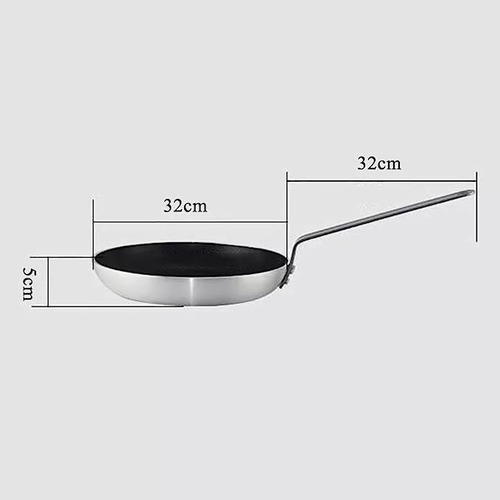 Sartén Alumin Fondo Inducción 32cm Hercules Pujadas