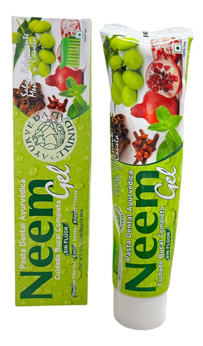 Pasta De Dientes Neem Gel Sin Fluor La Trinidad