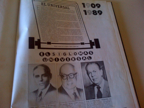 Periodismo En Vzla, El Universal, Tapa Dura, 80 Años. (Usado)