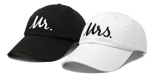 Mr. And Mrs. Gorra De Béisbol Para Novio Y Novia, Juego De P