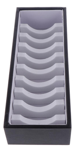 Cuero De La Pu 10 Ranuras Insertar Caso Pvc Bandeja De