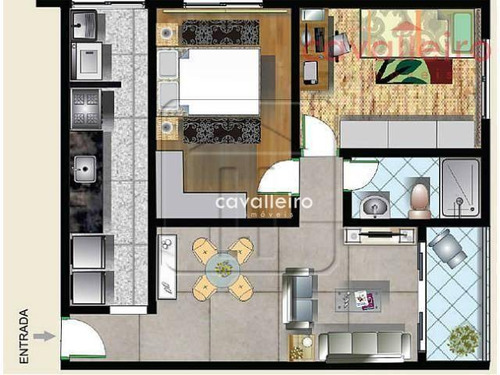 Imagem 12 de 28 de Apartamento Em Cond. Com Lazer, 2 Quartos À Venda, 55 M² Por R$ 180.000 - Caxito - Maricá/rj - Ap0317