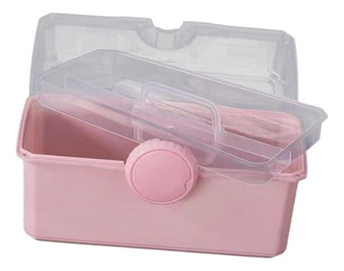 Caja De Almacenamiento Portátil, Caja De Manualidades Rosa