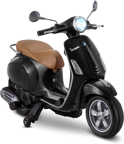 Montable Electrico Moto Niños 3-5 Años Luces Negro