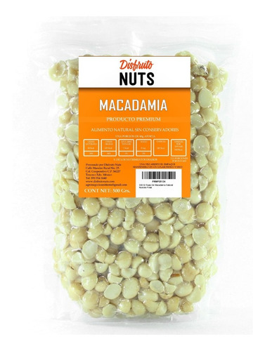 500 Gr Nuez De Macadamia Natural Nueces Finas