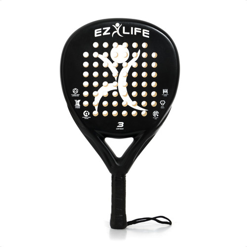 Paleta Padel Ez.life Ez Adishape C/ Funda Color Blanco