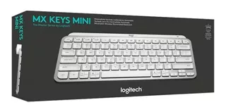 Teclado Logitech Mx Keys Mini Multi-device Bt Pale Grey Sp