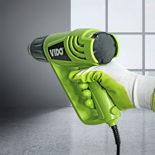 Pistola De Calor 2000w Vido Profesional Con Accesorios