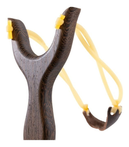 Resortera Hulera De Madera Slingshot + Munición 3/8 50pz
