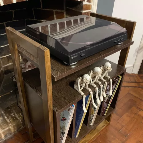 Mueble Mesa Para Tocadiscos O Bandeja De Vinilos Phillipe - $ 113.500