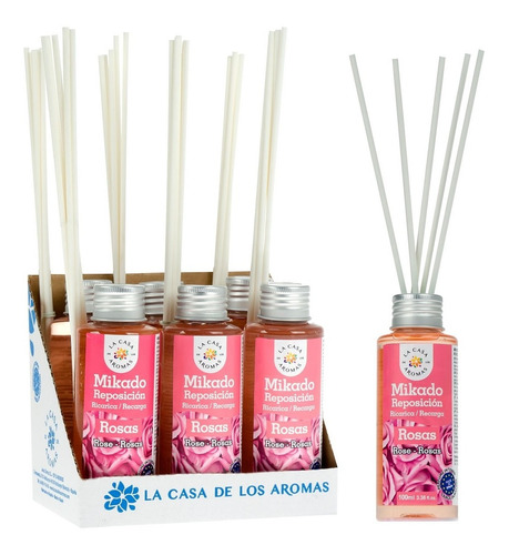 Pack 6 Ambientador Mikado Rosas 100ml