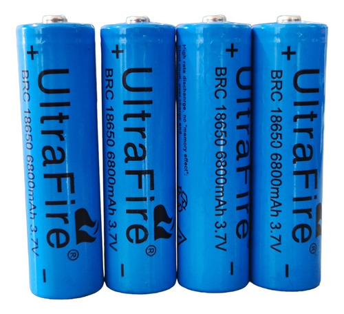 X4 Combo 18650 Recargable 6800mah Bateria Litio