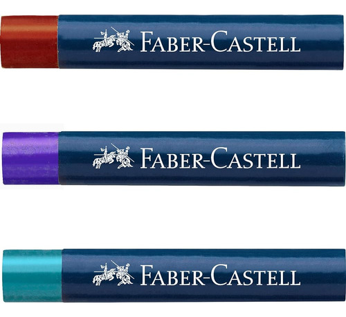 Faber-castell Metallic Oil Pastels Set: 12 Colores, Material