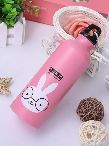 Garrafa Squezee Alumínio 750ml Temático Com Chaveiro