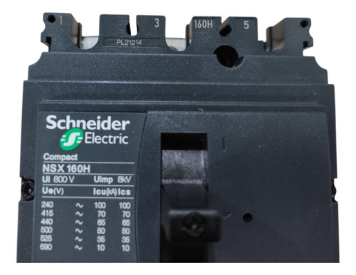 Disjuntor Nsx160h Mic 2.2m 150a 3p C16h32m150 - Schneider