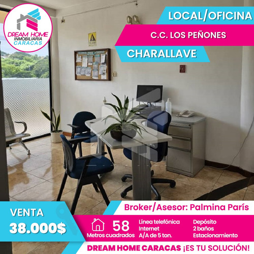 Local Comercial Y/o De Oficina En Venta  C.c. Los Peñones - Charallave 