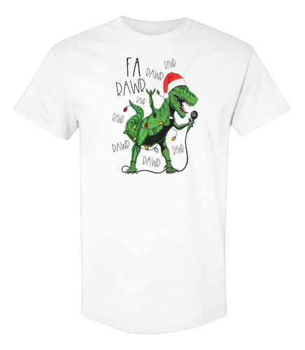 Camisetas De Navidad Navideñas Christmas Santa Rex Cbn0064