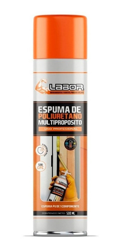 Espuma De Poliuretano Expandido Labor 500ml Munro