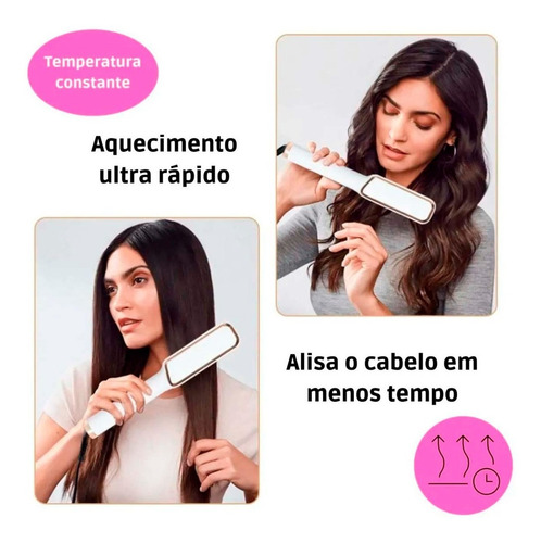 Imagem 8 de 10 de Escova Alisadora Modeladora E Secadora Straight Comb