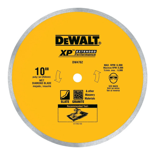 Imagen 1 de 3 de Disco Rin Continuo  10 Xp Para Porcelanato Dewalt Dw4762