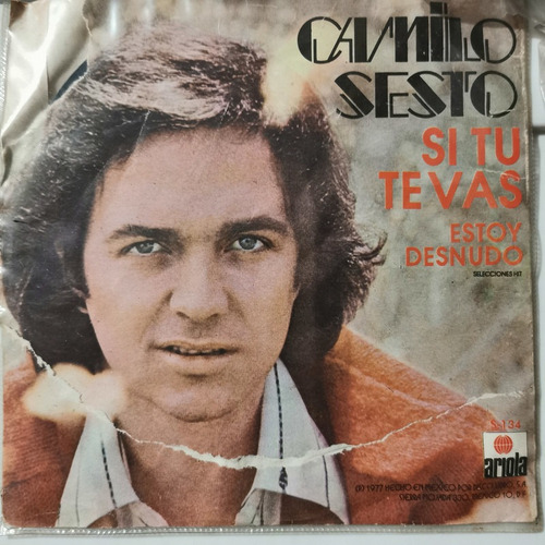 Disco 45 Rpm: Camilo Sesto- Si Tu T Vas,estoy