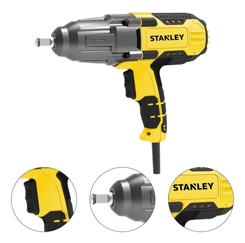 Chave de Impacto 13mm Stanley, Modelo SIW901, Eficiência e Facilidade para Tarefas Pesadas, Potência 820W, 110V