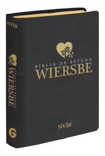 Bíblia De Estudo Wiersbe Grande Luxo Preta Frete Grátis