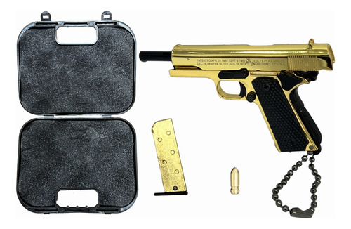 Llaveros De Moda Armas De Pistola Replica Oro Colts M1911a1