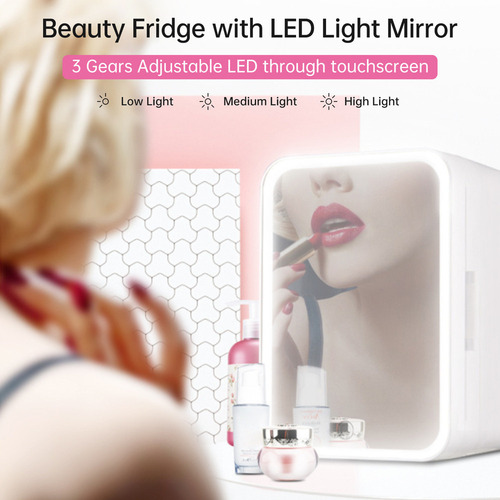 Fweaad Minirefrigerador Con Skin Aoresac Led Regulable Para