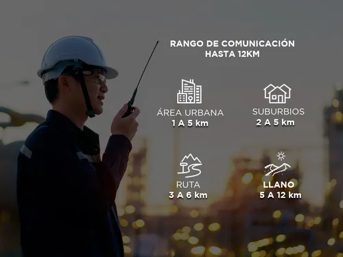 Handy Gadnic Wk1000us Bi-banda Vhf/uhf 10w Recargable Hasta 12km Manos Libres y Accesorios