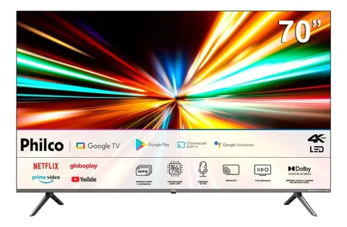 Smart Tv Led 70 Ultra Hd Philco 4k Ptv70g2sgsgb Google Tv