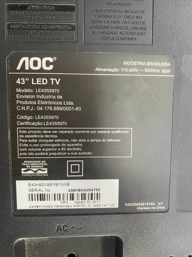 Modulo Wi-fi Para Tv Le43s5970 | Le43s5970s (Usado)