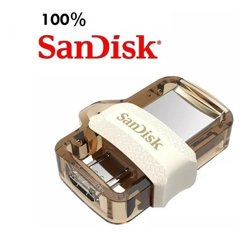 Pendrive 3.0 Sandisk Gold Dual  Otg 32gb S9 S10 Note9 