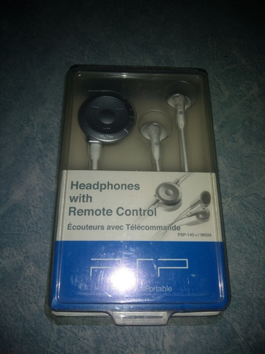 Psp Playstation Portable Headphones Remote Control Audífonos