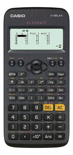 Calculadora Cientifica Casio Fx 82lax Bk Wdh 274 Func. Negro Color Negro