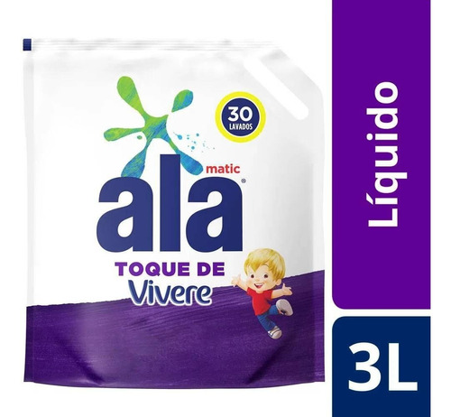 Jabón Liquido Ala Vivere - Violetas Y Flores Blancas 3 Lts