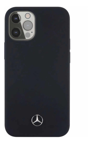 Funda Mercedes Benz Para iPhone 11 Pro Max De Silicon Negro