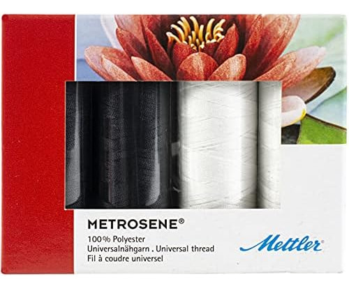 Metrosene 4 Set Black And White Thread Spools