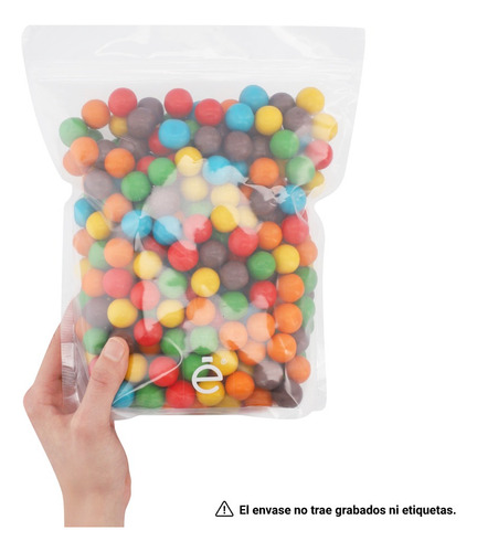 Bolsa Stand Up Pouch 1000gr Con Zipper Transparente 500pzs