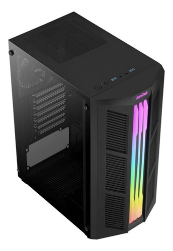 Gabinete Gamer Aerocool Prime G-bk-v2 Vidrio Templado Atx Color Negro