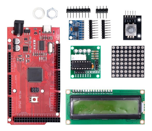 Kit Mega 256 Básico + 31 Practicas Tutorial Ide Arduino Unit