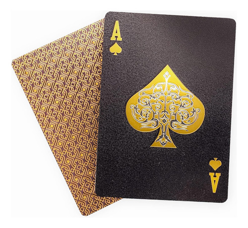 2 Decks Of Playing Cards, Gold 3d Embossed Patterned Poke...